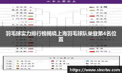 羽毛球实力排行榜揭晓上海羽毛球队荣登第4名位置
