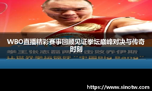 WBO直播精彩赛事回顾见证拳坛巅峰对决与传奇时刻