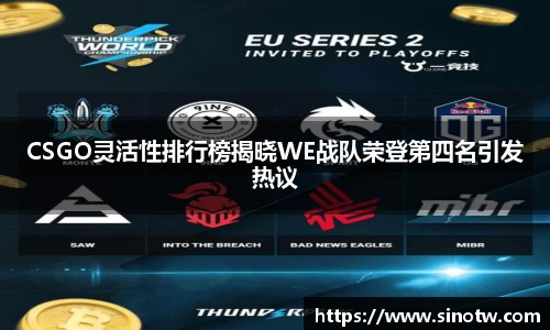 CSGO灵活性排行榜揭晓WE战队荣登第四名引发热议